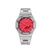 Casio Men Liquid Crystal,Analog Dual Display Series Red Watch GA-2100-4A(Watch8--)