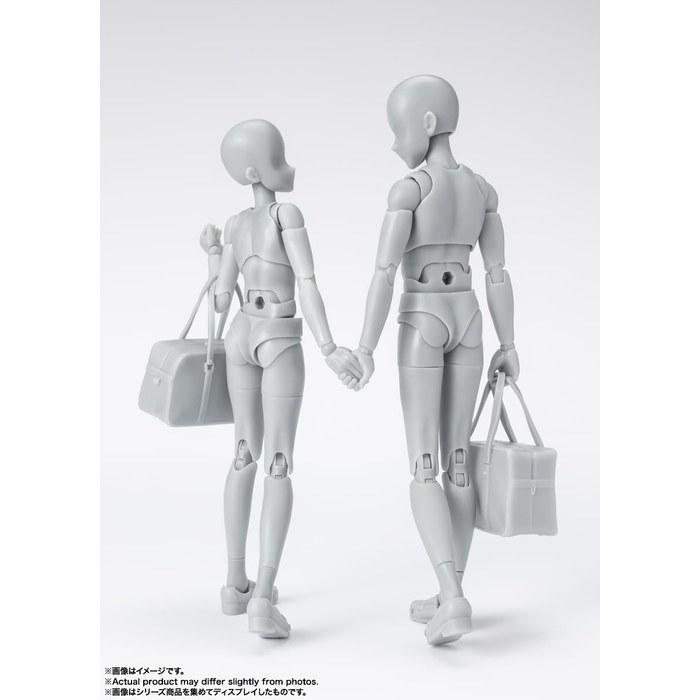 TAMASHII NATIONS S.H.Figuarts Body-kun -School Life- Edition DX Set (Gray Color Ver.) 135mm PVC & ABS Action Figure, Multicolor, 1 Count