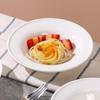 6-Piece Pure White Ceramic Plate Set: Straw Hat, Soup, Western, and Creative Fruit Plates