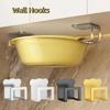 Wall Mounted Pot Lid Rack Self Adhesive Cutting Board Holder Sink Sponge Organizer  for Kitchen