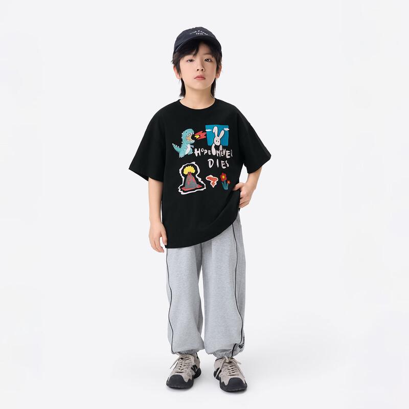 Boys' Casual Cartoon Print Short Sleeve T-Shirt