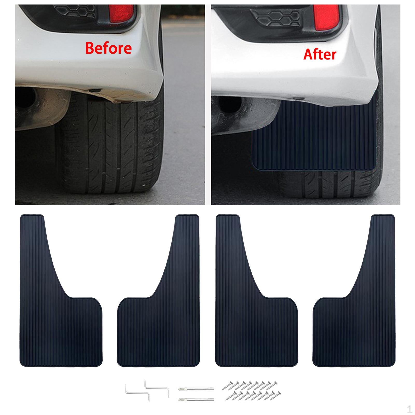 

Car Mud Flaps Mudflaps Scratch Resistant Automotive with Screws No Collision Splash Guards for Truck 2Pcs
