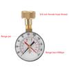2- 1/2'' Pressure Gauge Water Pressure Gauge 3/4'' Female Hose Thread 0-200 PSI 0-14bar with Red Pointer High Precision