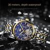 Top Brand Waterproof Multifunctional Men's Automatic Mechanical Watch Hollow Luminous Watch Men's Fine Steel Band Aggressive Men's Watch