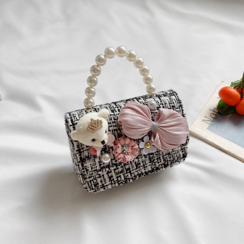 Adorable Korean Style Mini Pearl Children's Purse With Waterproof Features