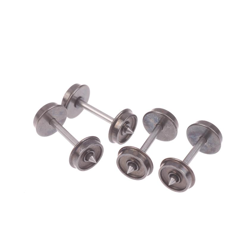 4Pcs Train Model Diy Accessories Evemodel Wheelsets 1:87 Ho Scale 33 Metal Wheels For Model Trains Wheelset