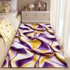 Purple and Gold Abstract Waves suitable as a non-slip mat for the living room or bedroom sofa