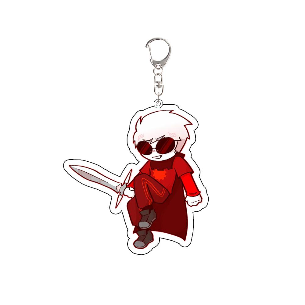 

Game Jade Harley Jake English Jane Crocker Roxy Lalonde Dirk Strider Acrylic Keychain Backpack Pendant Valentine s Day Gift