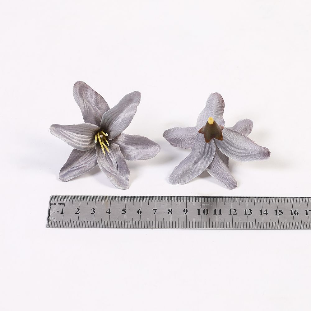 10/20/50 Pcs Silk Artificial Flower Lily Flower Head DIY Crafts Scrapbooking Home Wedding Room Party Wreath Decor Accessories
