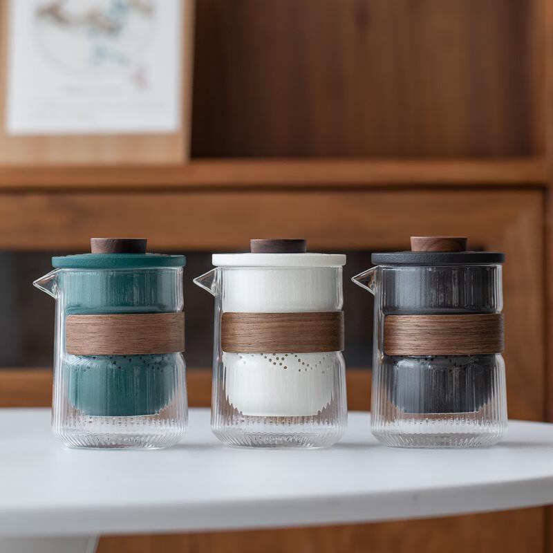 Minimalist Rough Pottery Portable Travel Tea Set