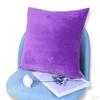 Case Velvet Sofa Cushion Cover Solid Car Pillowcase Beddings Sham and