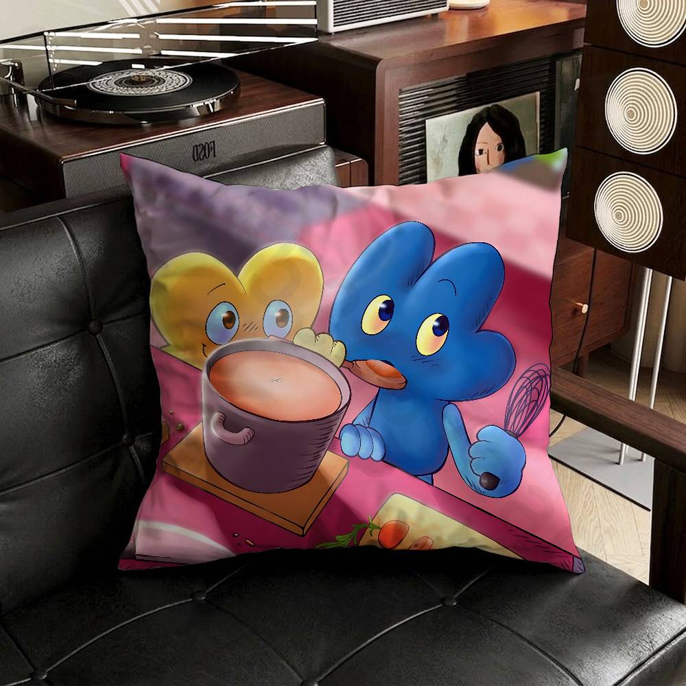Lustiger Bfb X und Vier Kissenbezug Sofa Wohnzimmer Schlafzimmer Kopfteil Rückenlehne Kissen Quadratisches Kissen Nickerchenzeit