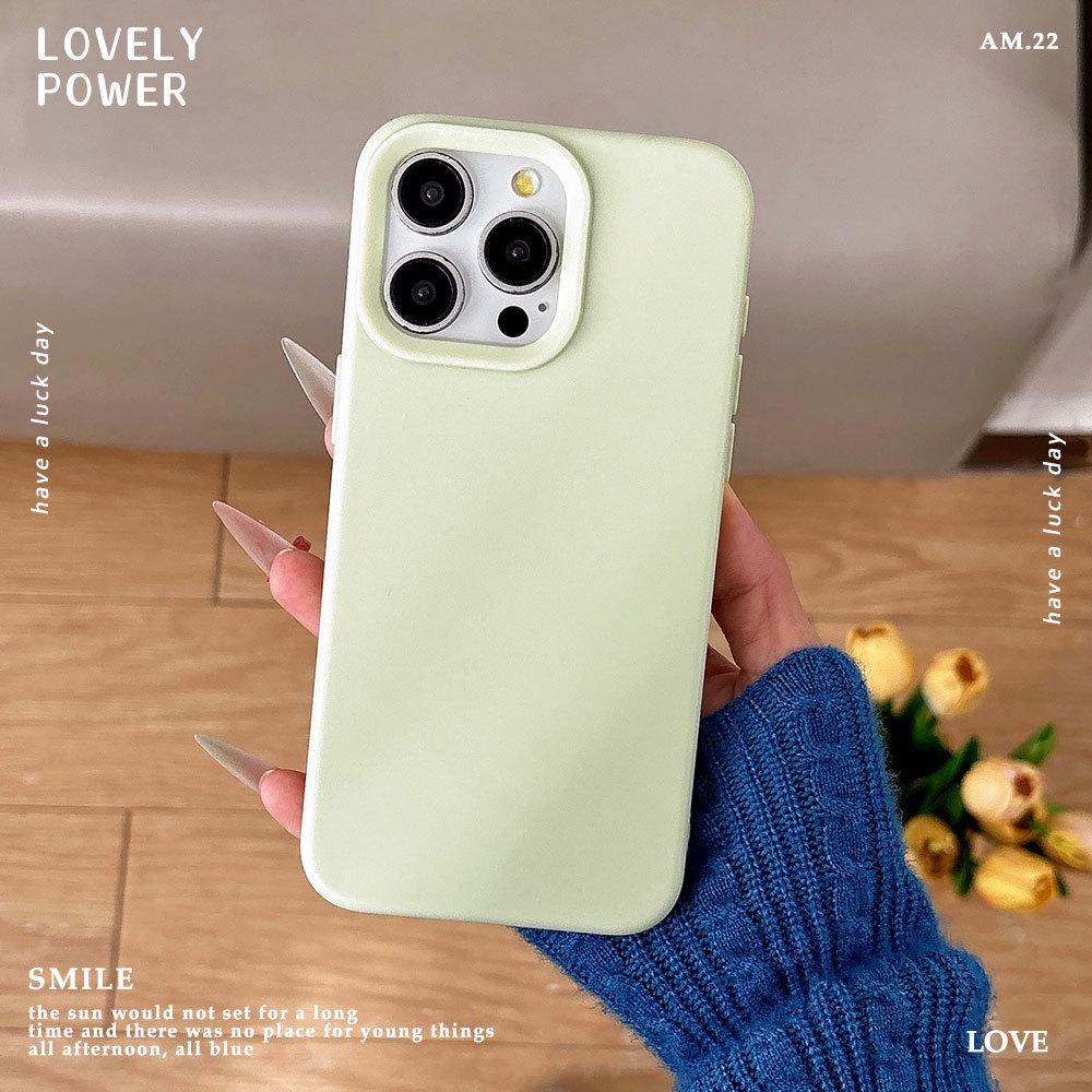 Minimalist iPhone 12-16 Protective Case: Soft Shell, Macaron Colors