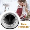 Black Cooking Baking Timer Stainless Steel Mechanical Stopwatch  Classroom