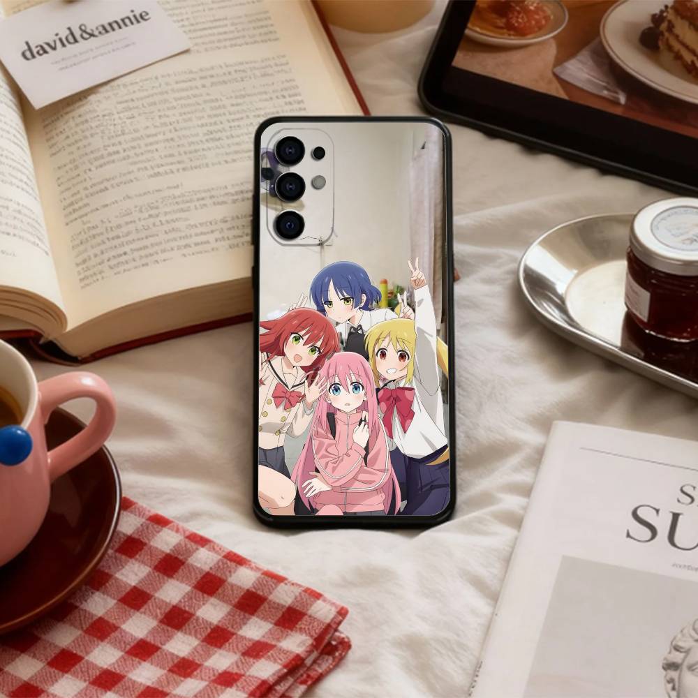 Bocchi The Rock Kessoku Band   Phone Case For Samsung S 25,24,23,22,30,21,10,9,Ultra,Plus,Lite,FE,4,5 G Soft Black Case