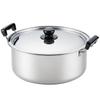 Yoshikawa Mansai Simmering Pot, 30cm, 9.6L, Stainless Steel, Induction and Gas Compatible, Tsubame-Sanjo, Made In Japan, SH9864