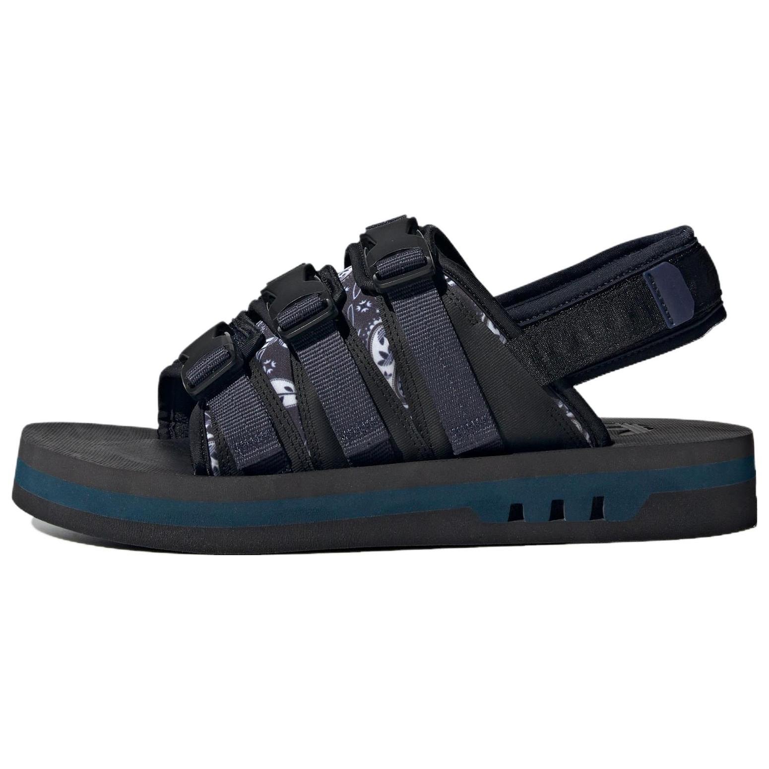 Adidas Originals AdiSTRP Sandals  Black Grey Blue  IG3496 39
