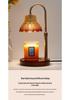 Retro Glas Aromatherapie Wachsschmelzlampe - Flammlose Duftende Schlafzimmer Nachtlicht Schreibtisch Dekoration