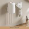 Punch-Free Wall-Mounted Toothbrush Holder & Cup Set