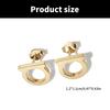 Sturdy Stainless Steel Letter Studs Earrings Comfort Fits for Men and Women Daily Use Casual Wear Stylish Outfits
