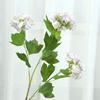 Wood hydrangea artificial flower hotel window home living room dining table decoration fake flower