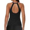 Women Fashion Casual V Neck Sleeveless Slim Fit Backless Basic Tank Top Y2K Style Summer Layering Shirt