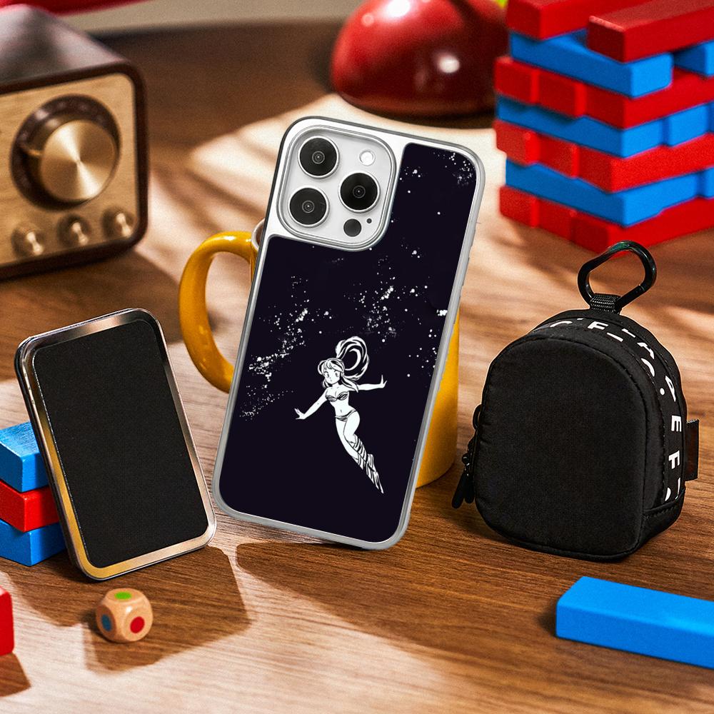 

Classic girl Yatsura LUM classic anime Phone Case for iPhone 16 15 14 13 12 11 Pro Max Sheepskin Silver-edged protective case iPhone14Pro