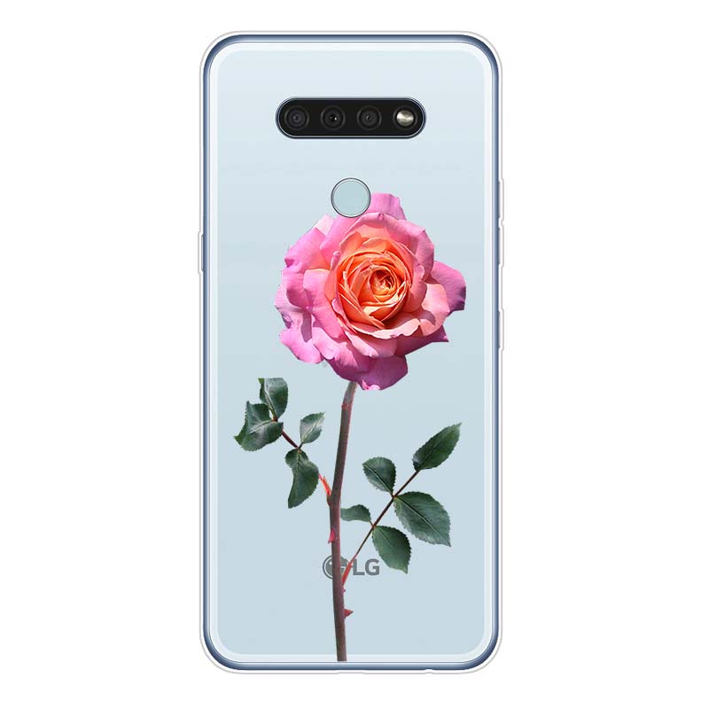Love Fresh Flowers For LG K92 K52 K62 K22 K71 K61 K51S K41S G8 G8S G8X V35 V50 V40 V50S V60 Q60 Phone Case