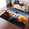 Popular 3D Shooting Game Decorative Carpets Square Flannel PUBG Carpets Modern Home Bedroom Rug Living Room Carpets