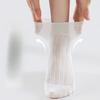Summer Thin Breathable Mulberry Silk Short Socks for Women, Solid Color, Versatile, Sweat-absorbing Mesh, Boneless Women's Pure Cotton Socks