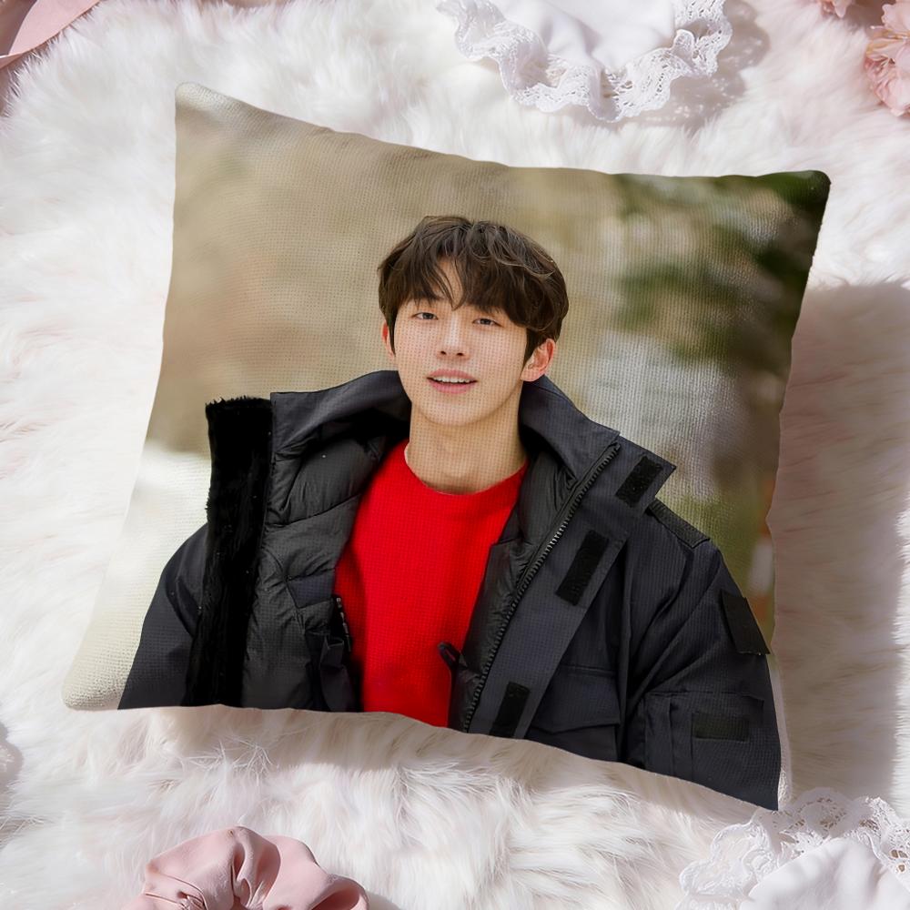 Actor N-Nam J-JooS HyukS Cushion Cover Premium Comfort Reversible Pillow Cove -Two in One Design for Any Room & Car Interior