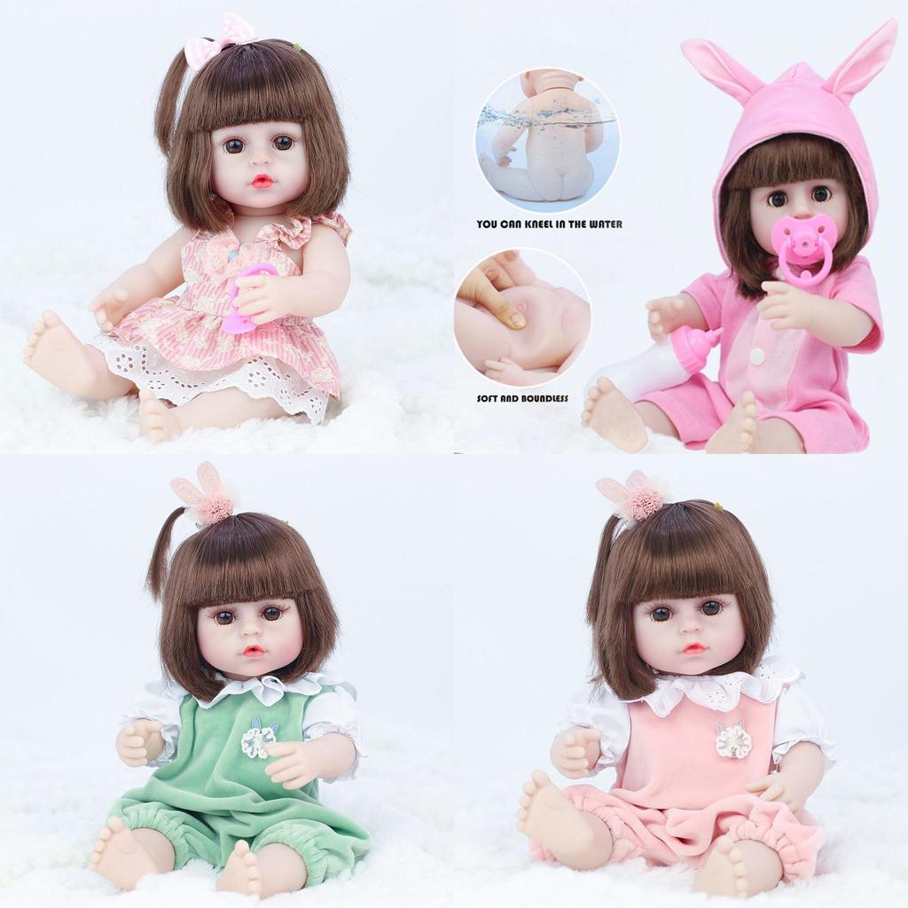 Realistic Reborn Baby Doll With Soft Full Silicone Body Safe And Non-toxic For Newborns