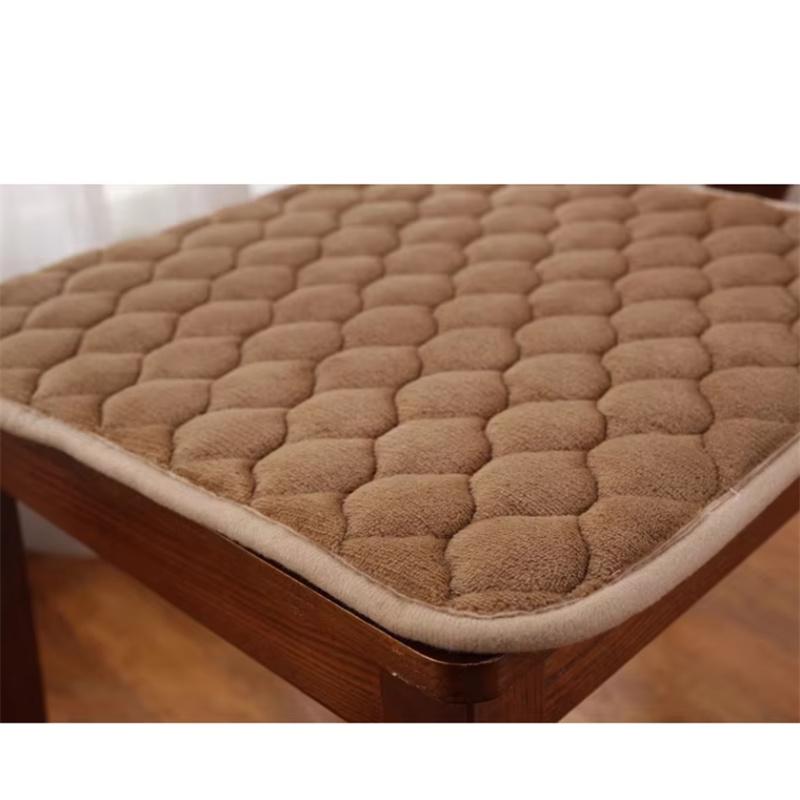 Winter Plush Cushion With String Home Decoration Non-slip Dining Chair Cushion Student Cushion Office Computer Chair Mat