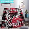 Custom Name Blanket Atlanta Logo Blanket Bedding Blanket for Travel, Camping, Living Rooms, Offices, Sofas, Fan Christmas gift
