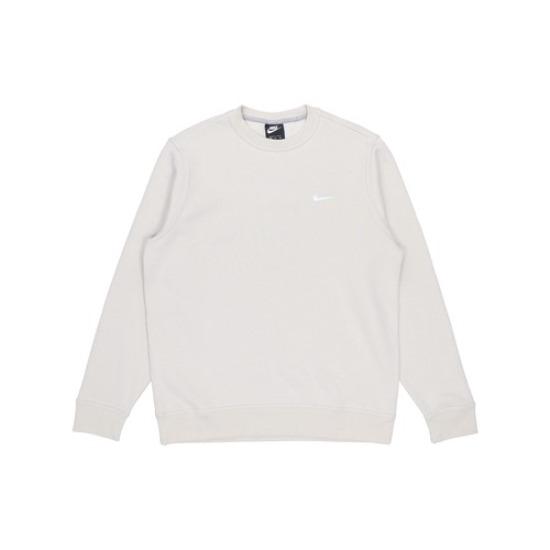 Nike Logo Print Crew Neck Pullover Fleece Sweatshirt 916609-072 EU S