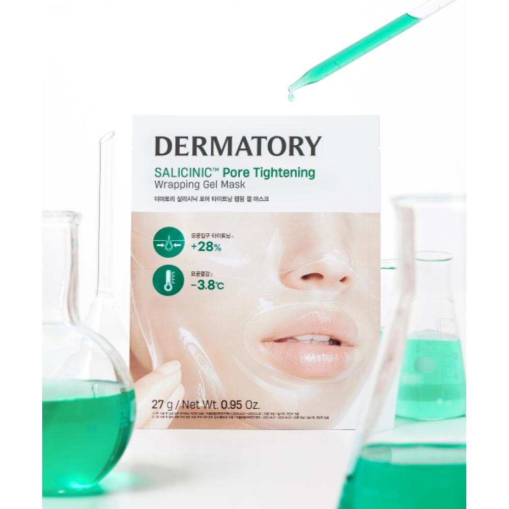 Dermatory [new Sebum Pore Care] Salisenic Pore Tightening Wrapping Gel Mask 3ea