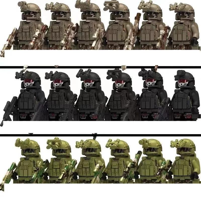 Interesting Toys Military Special Forces Special Police Ghost Command Figures, Police Soldiers, Military Weapons, Children's Toys And Gifts.