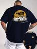 Unisexs Japanese JDM Car Print TShirt Loose Fit Short Sleeve Tee Suitable for Car Enthusiasts Casual Streetwear Gym Wear
