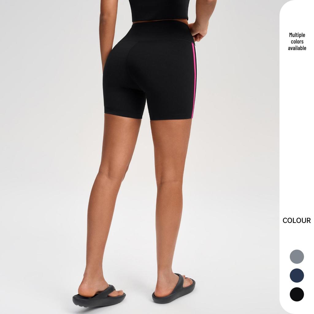 Pantaloncini da Yoga da Donna a Vita Alta con Controllo Pancia - Sollevamento Glutei, Vestibilità Elastica per Fitness all'Aperto