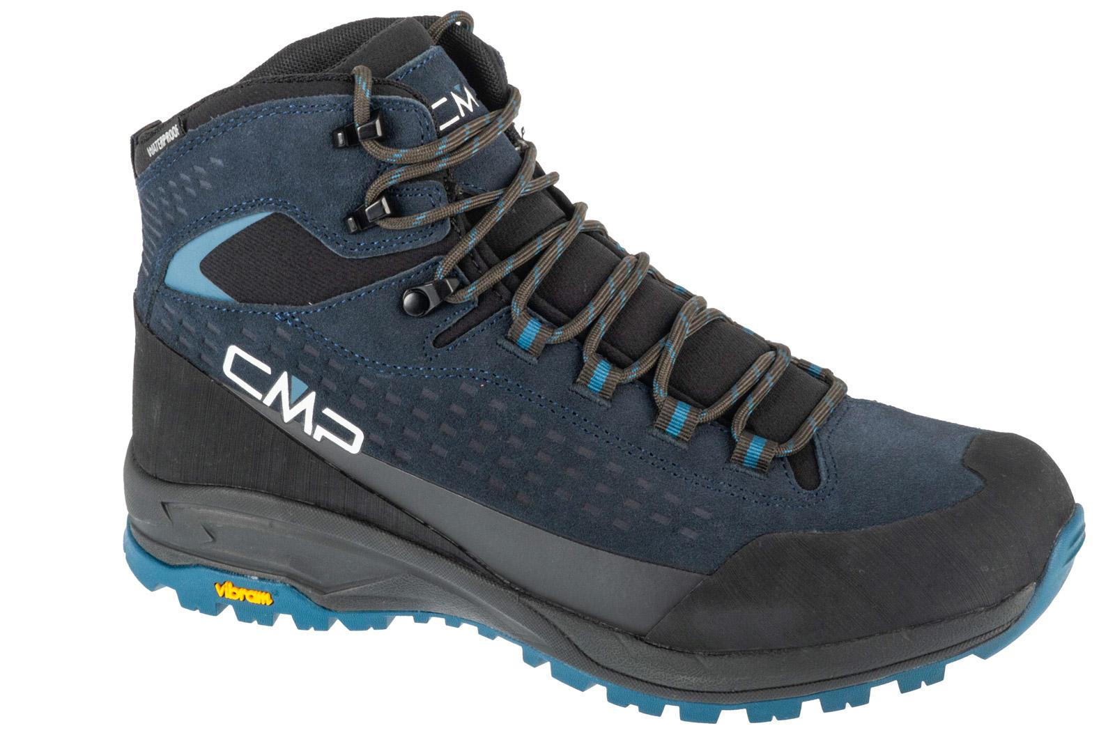 CMP Vertyx Mid WP, Herren schwarze Trekkingschuhe 46 schwarz