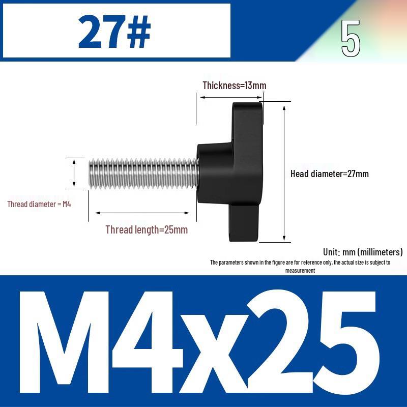 Stainless Steel Z-Type T-Handle Slotted Screw with Plastic Head (M4/M5/M6/M8)