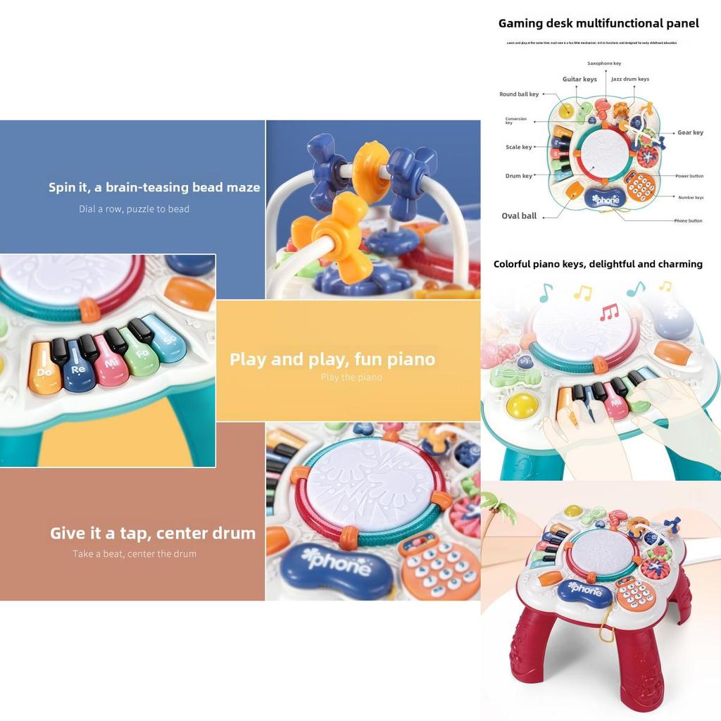 Multi Functional Baby Learning Table With Music Toys For Ages 1 To 3 Years