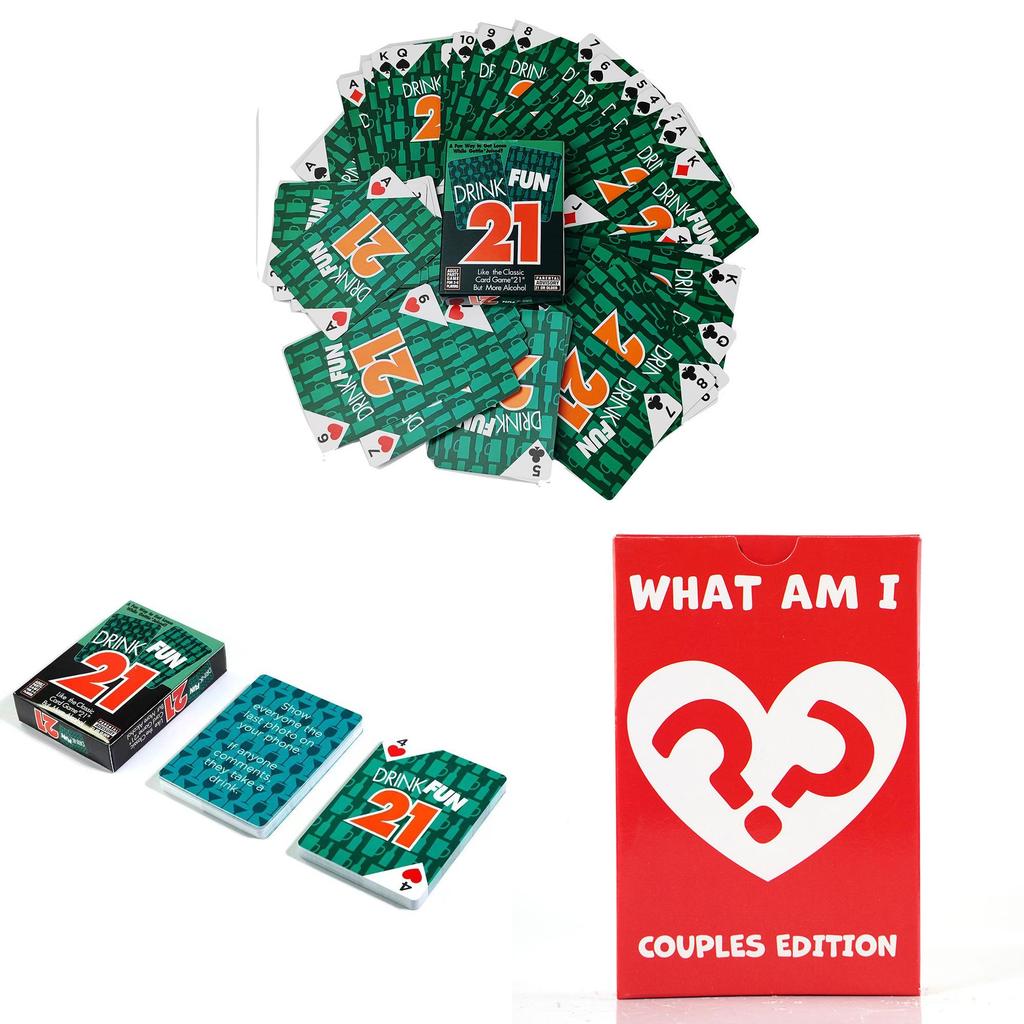 Drink Fun 21 Couple Card Game With Playing Cards For Romantic Parties And Family Gatherings