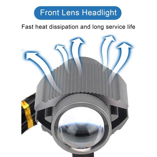 

Ударопрочный передний приводной фонарь 12-80V Удобный мотоцикл