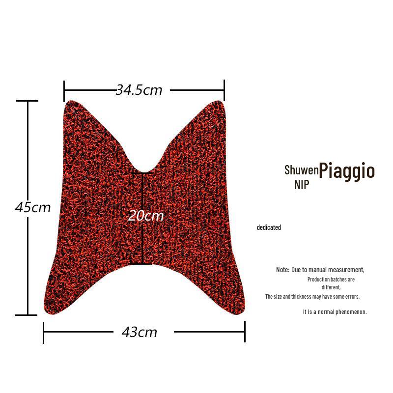 Piaggio Lady ZIP Motorrad Seidenfußmatte: BYQ100T-E Sportversion Dickeres Pedalpad