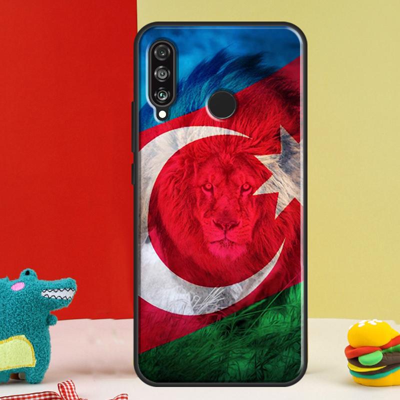 Azerbaijan Flag For Huawei Nova 12i 12s 11i 5T 9 10 SE Y91 Y90 Y60 Y70 Y72 Y61 P60 Pro P20 P40 P30 Lite Case