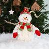 Toys Christmas Figurines Foam Snowman Ornaments Santa Claus Tree Statue Landscape Handicraft Shop Window Home Decoration