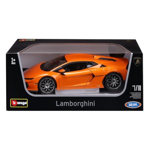 Bburago 1/18 Scale Lamborghini Temerario Orange / Diecast Model Car, Finished Model 18-11052 OG