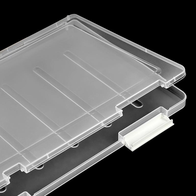 Portable A4 File Box Clear Document Storage for Case Portable Project for Case A4 Paper Organizer for Office Travel 12x9