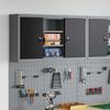 Tool Cabinet with Shelf Black and Grey 100 x 20 x 55 cm